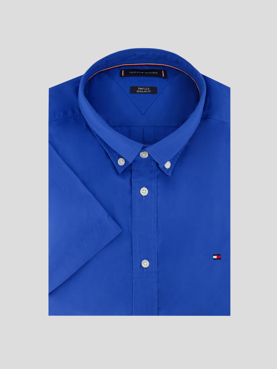 Chemisette Popeline Grande Taille Bleu Indigo