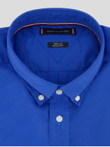 Chemisette Popeline Grande Taille Bleu Indigo