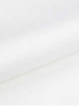 Polo Mercerisé Liserés au Col Grande Taille Blanc