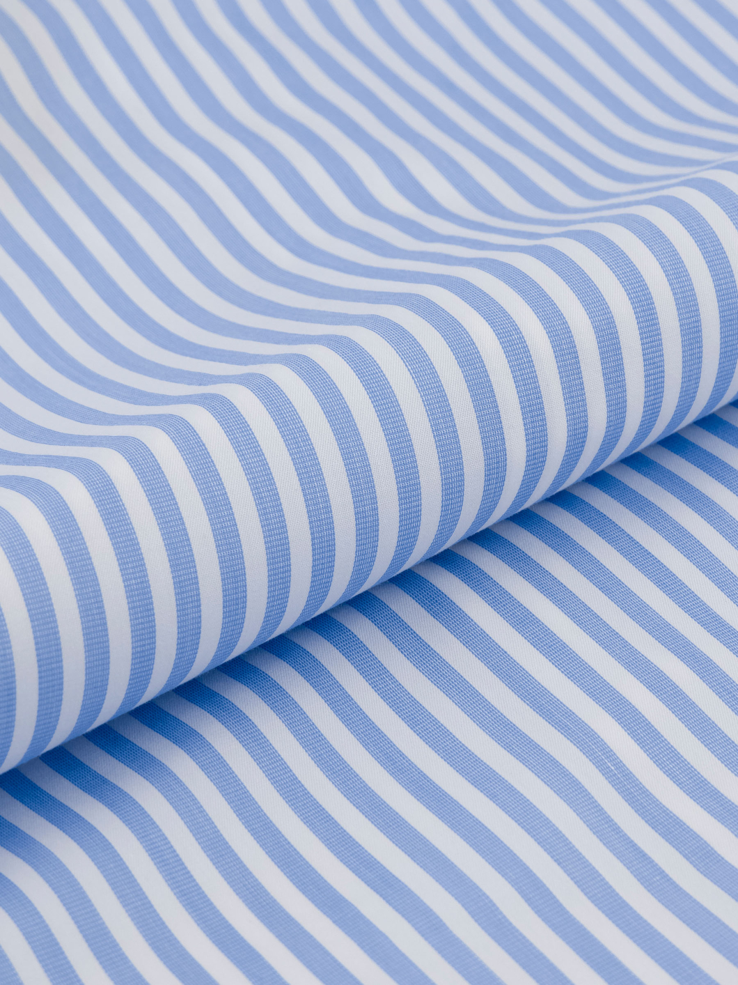 Chemise Rayée Max-Léo Grande Taille Bleue et Blanche