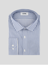 Chemise Rayée Max Grande Taille Marine et Blanche