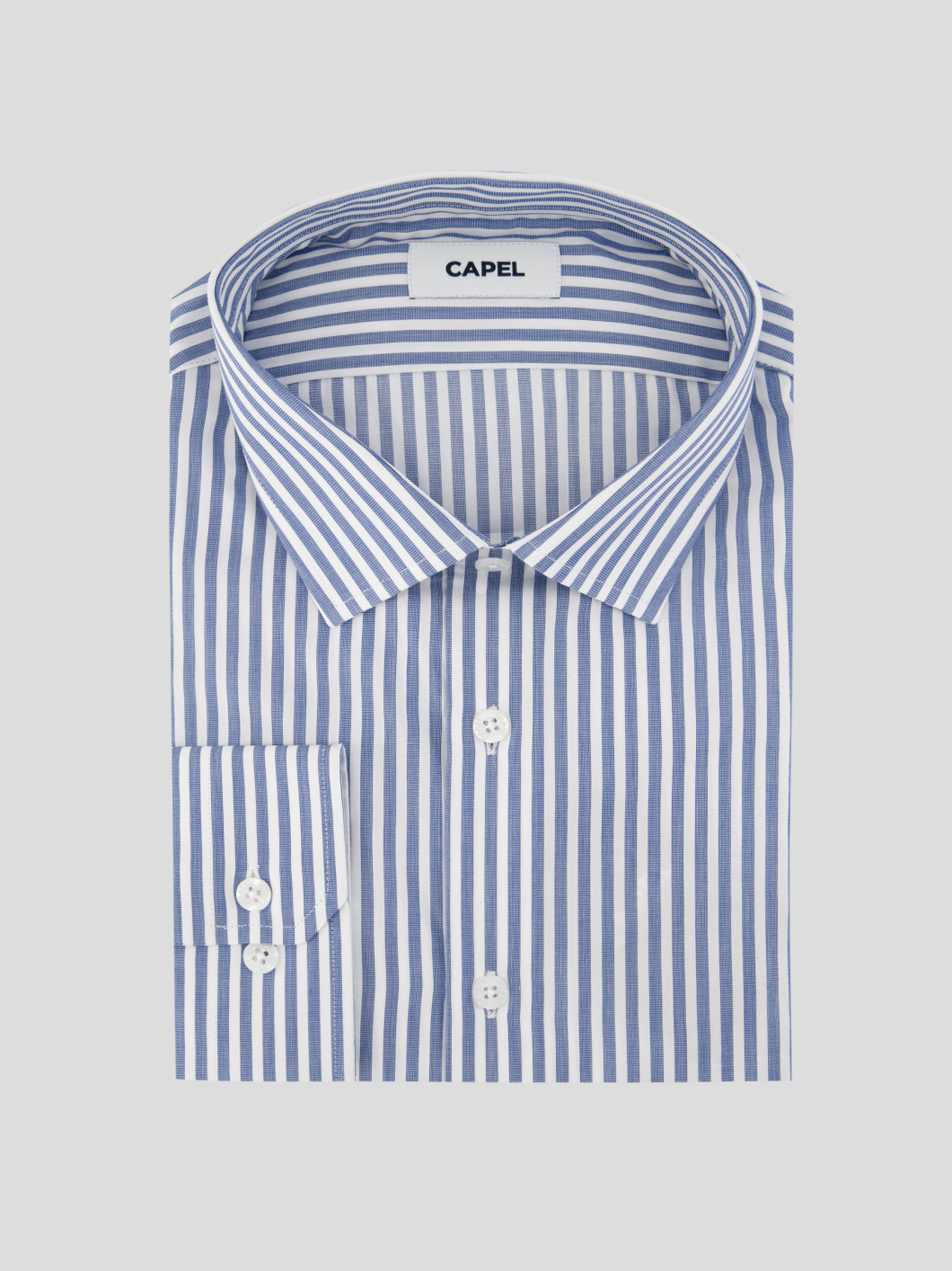 Chemise Rayée Max Grande Taille Marine et Blanche