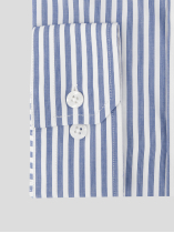 Chemise Rayée Max Grande Taille Marine et Blanche