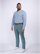 Chemise Rayée Ralph Grande Taille Verte et Blanche