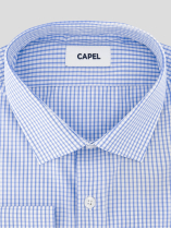 Chemise à Carreaux Max pour Homme Grand Bleue et Blanche