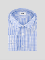 Chemise à Carreaux Max pour Homme Grand Bleue et Blanche