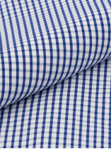 Chemise à Carreaux Max-Léo Grande Taille Marine et Blanche