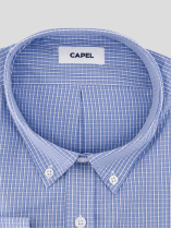 Chemise à Carreaux Ralph Grande Taille Bleue et Blanche