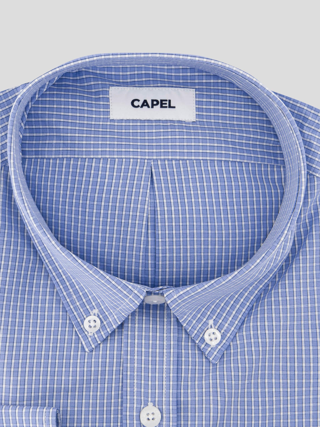 Chemise à Carreaux Ralph Grande Taille Bleue et Blanche