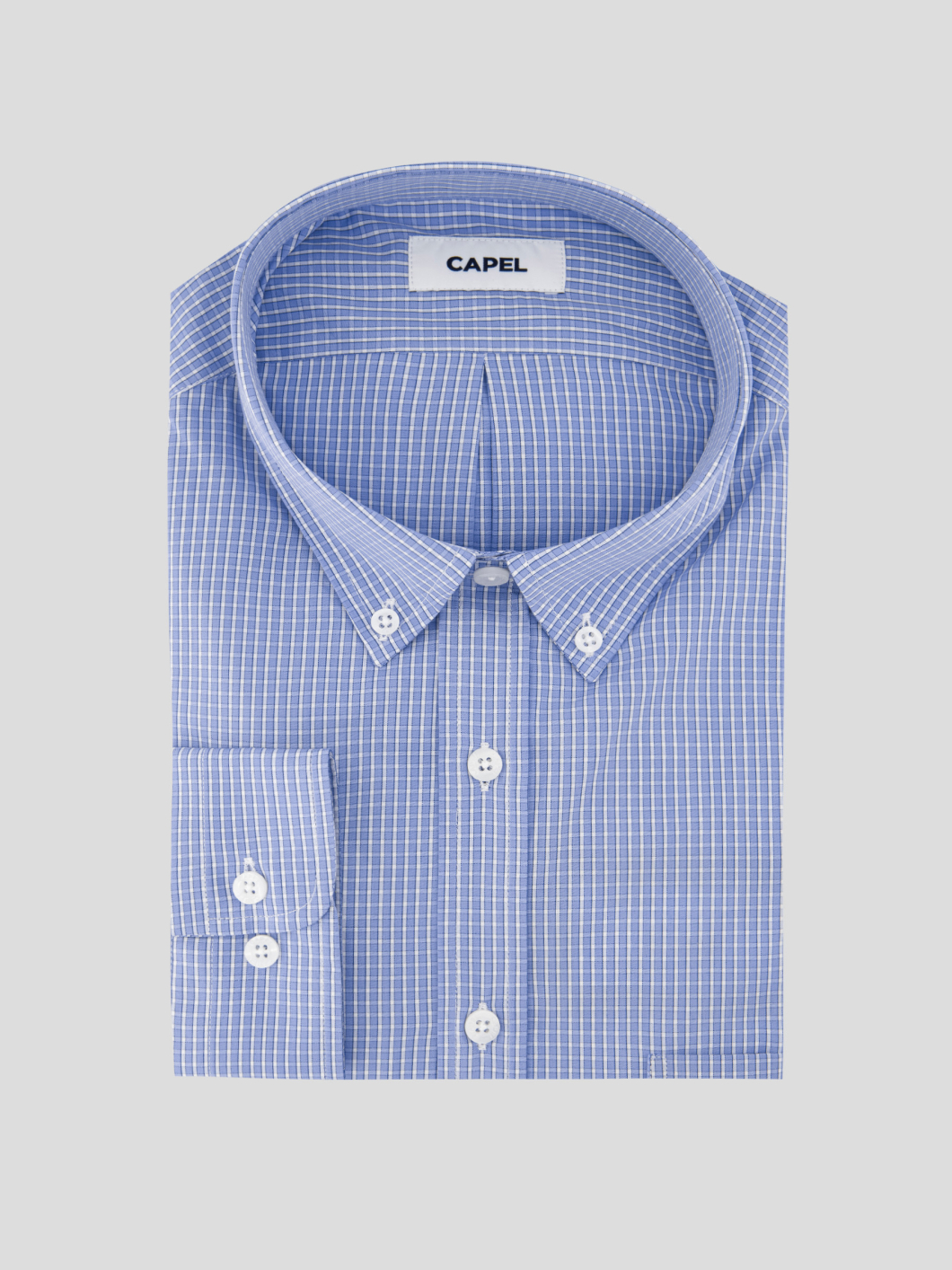 Chemise à Carreaux Ralph Grande Taille Bleue et Blanche