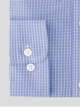 Chemise à Carreaux Ralph Grande Taille Bleue et Blanche