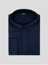 Chemise en Lin Ralph Grande Taille Marine