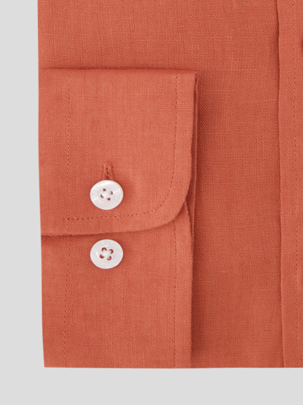 Chemise en Lin Ralph Grande Taille Terracotta