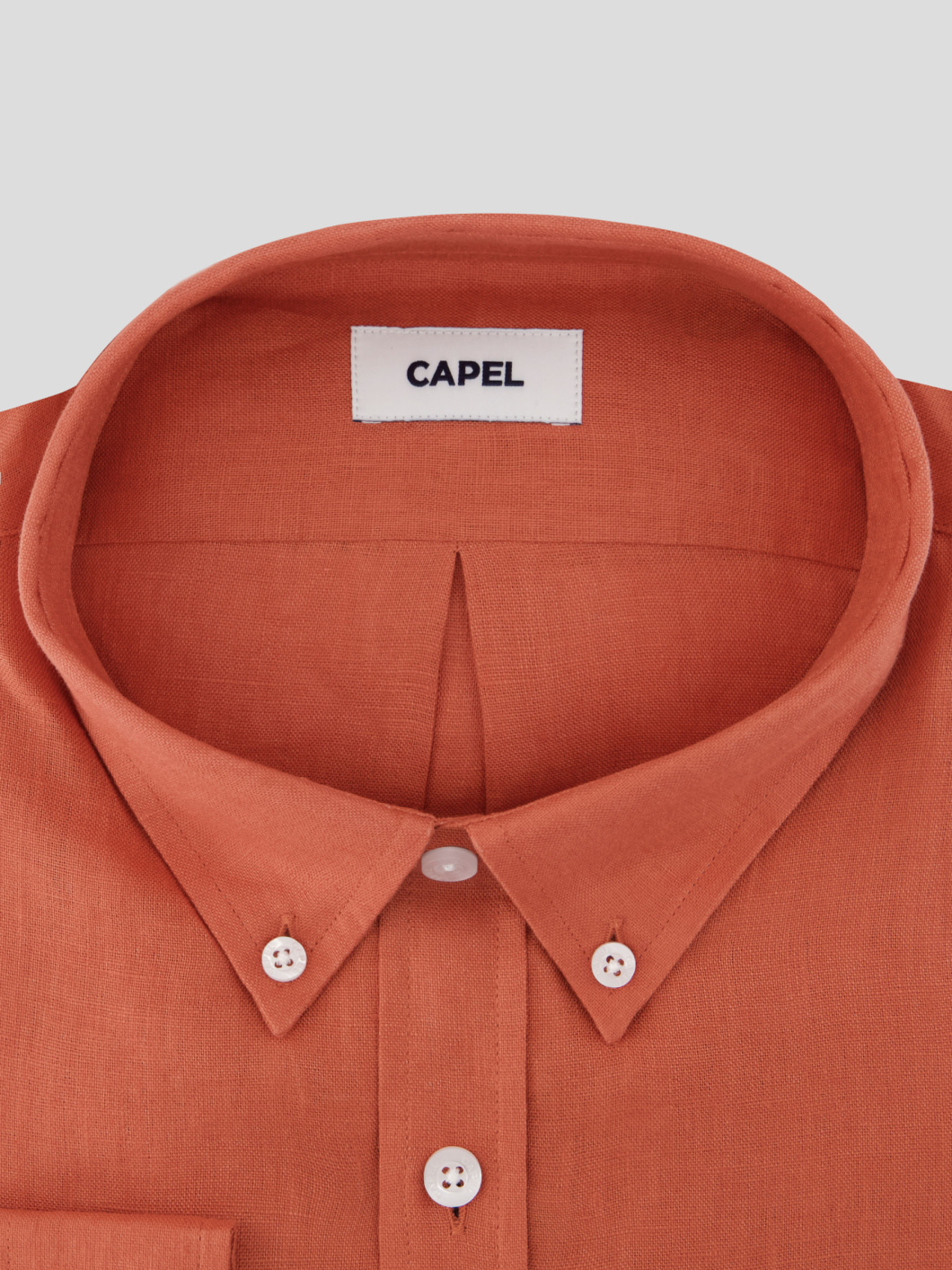 Chemise en Lin Ralph Grande Taille Terracotta