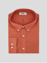Chemise en Lin Ralph Grande Taille Terracotta