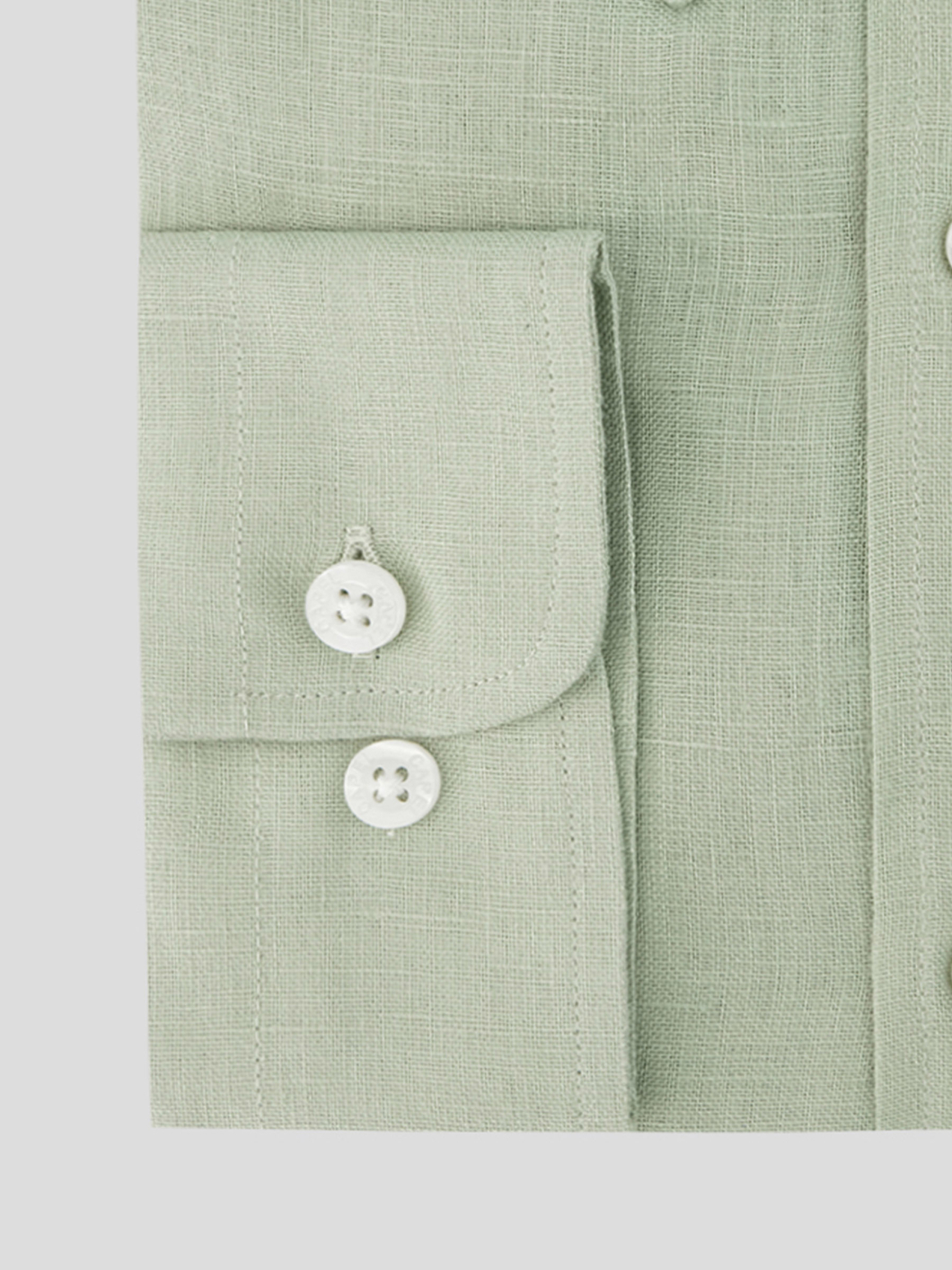 Chemise en Lin Ralph Grande Taille Vert Amande