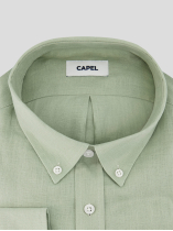 Chemise en Lin Ralph Grande Taille Vert Amande
