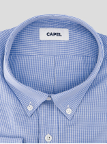 Chemise Vichy Ralph Grande Taille Bleue et Blanche