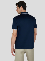 Polo Jersey Mercerisé Grande Taille Marine