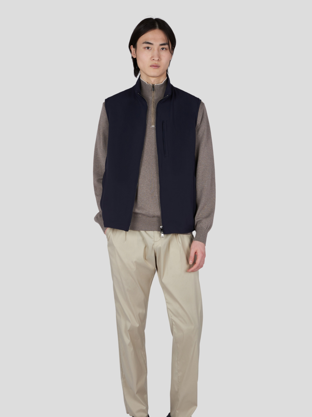 Blouson sans Manches Dynamic Stretch Grande Taille Marine