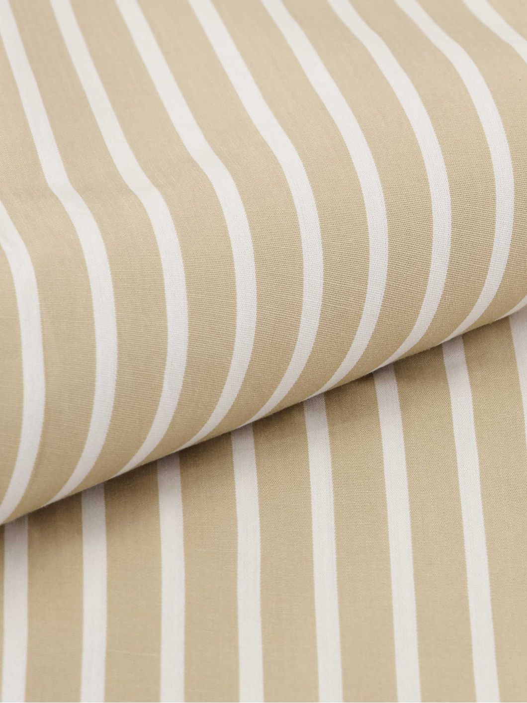 Chemise Rayée Ralph pour Homme Grand Beige et Blanche