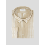 Chemise Rayée Ralph pour Homme Grand Beige et Blanche
