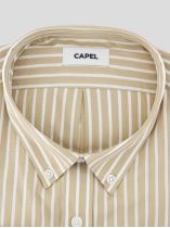 Chemise Rayée Ralph pour Homme Grand Beige et Blanche