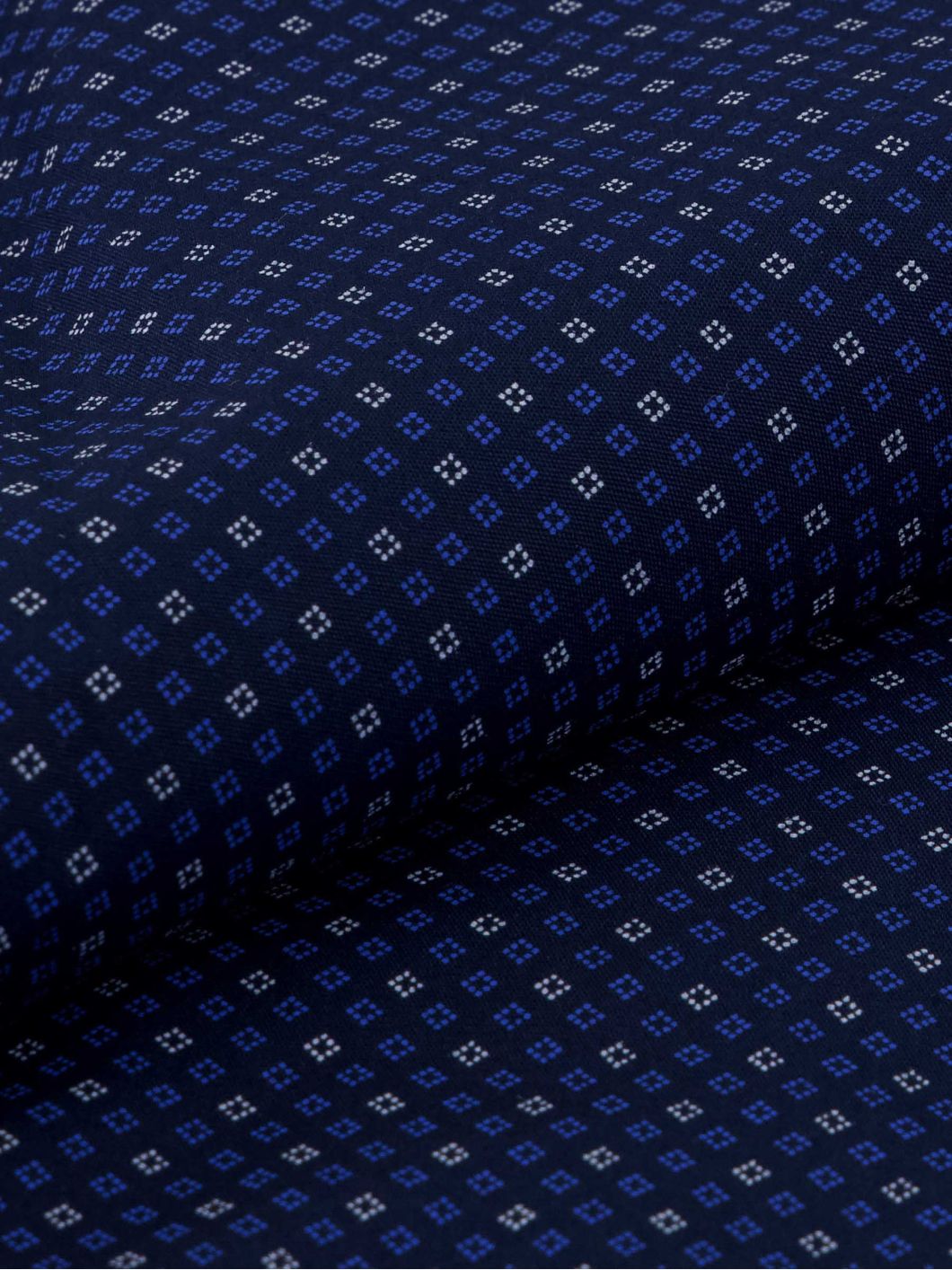 Chemise Gianni Micro Motifs Grande Taille Marine