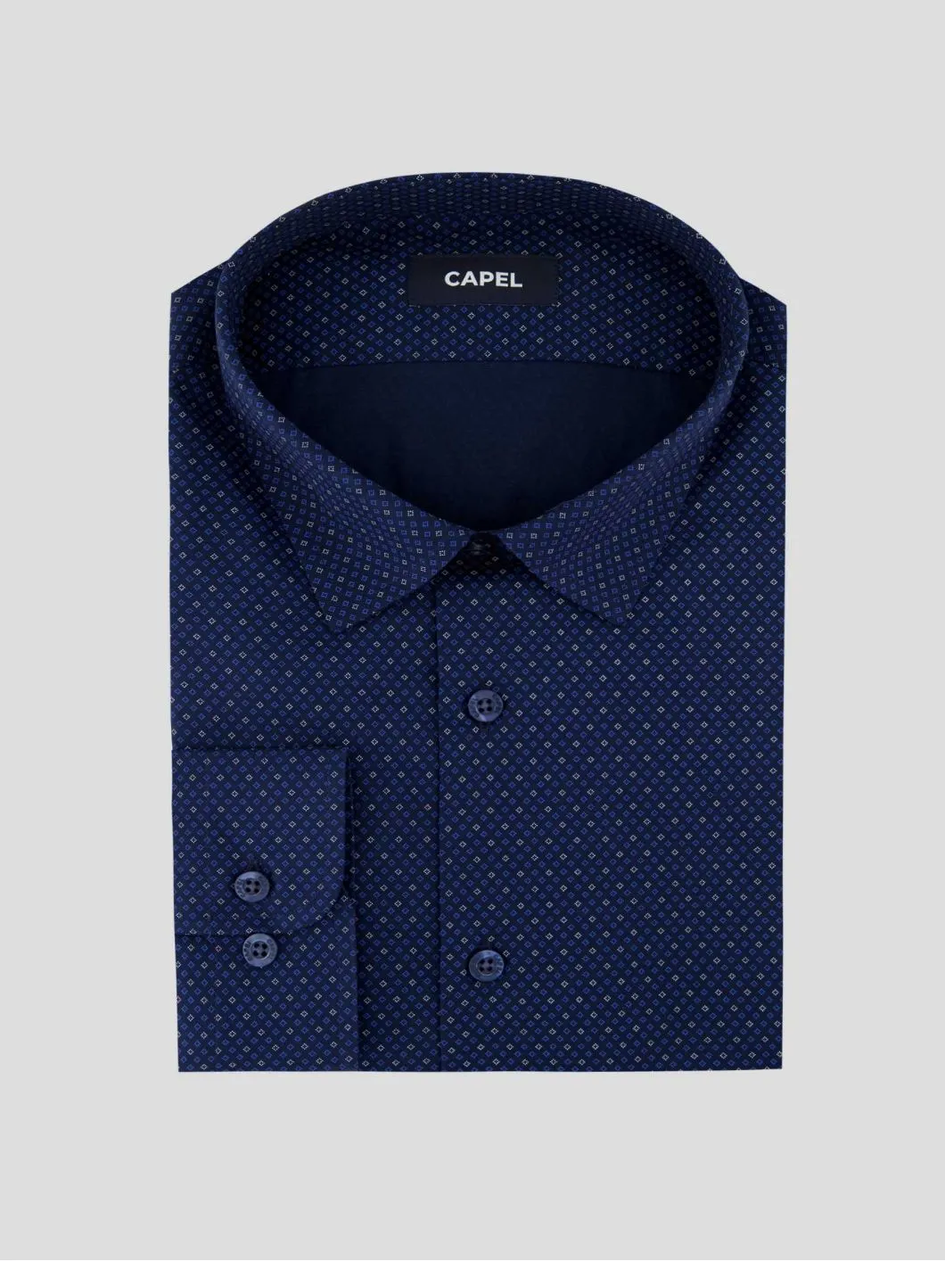 Chemise Gianni Micro Motifs pour Homme Grand Marine