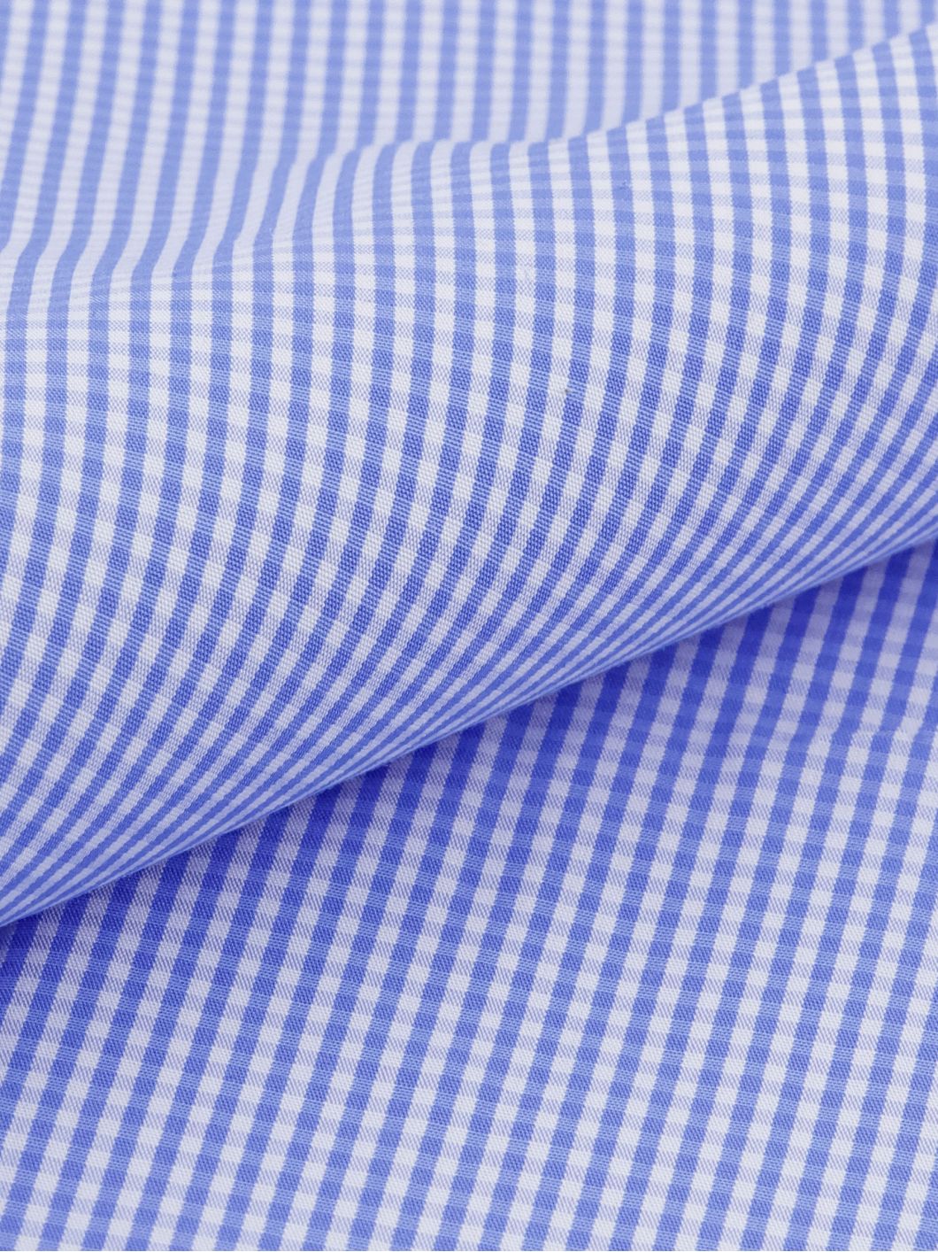 Chemisette Vichy Zack-Léo pour Homme GrandBleue et Blanche