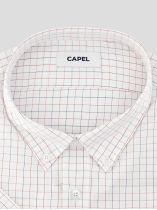 Chemisette à Carreaux Zack-Léo pour Homme Grand Blanche, Bleue et Blanche