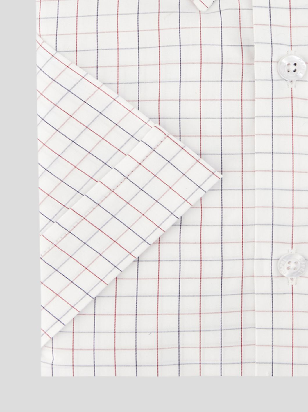 Chemisette à Carreaux Zack-Léo pour Homme Grand Blanche, Bleue et Blanche