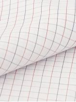 Chemisette à Carreaux Zack-Léo Grande Taille Blanche, Bleue et Blanche