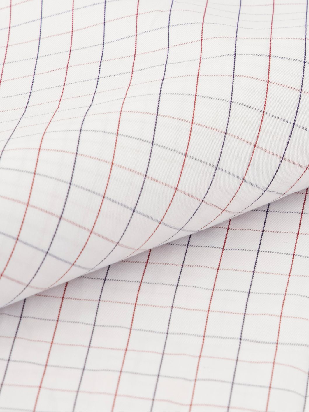 Chemisette à Carreaux Zack-Léo Grande Taille Blanche, Bleue et Blanche