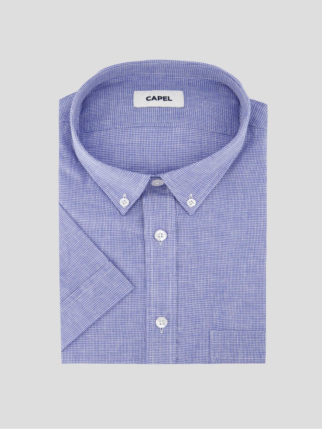 Chemisette Zack Grande Taille Bleue et Blanche