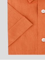 Chemisette en Lin Zack Grande Taille Terracotta