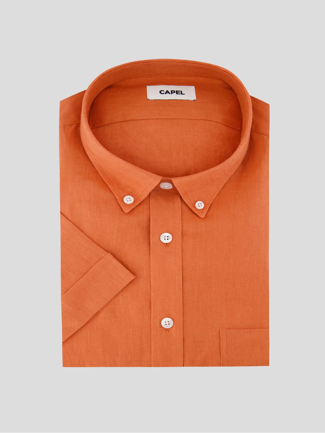 Chemisette en Lin Zack Grande Taille Terracotta