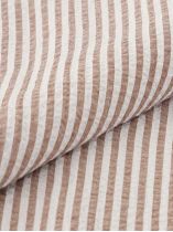 Chemisette Seersucker Zack Grande Taille Marron et Blanche