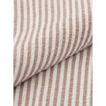 Chemisette Seersucker Zack Grande Taille Marron et Blanche
