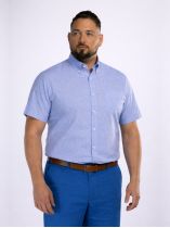Chemisette Faux-Uni Zack Grande Taille Bleue