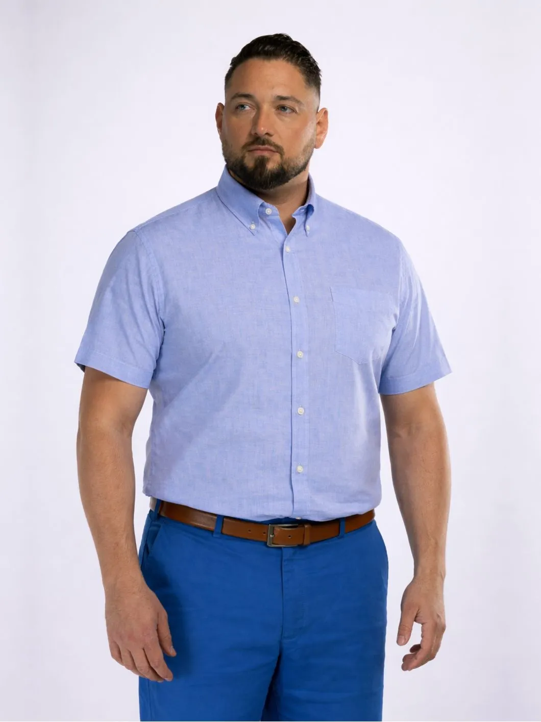 Chemisette Faux-Uni Zack Grande Taille Bleue