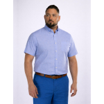 Chemisette Faux-Uni Zack Grande Taille Bleue