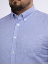 Chemisette Faux-Uni Zack Grande Taille Bleue