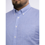 Chemisette Faux-Uni Zack Grande Taille Bleue