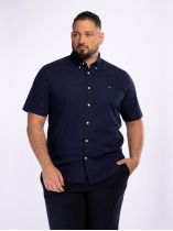 Chemisette Popeline Grande Taille Bleu Marine