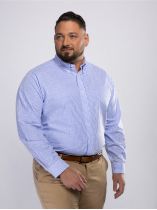 Chemise à Carreaux Max Grande Taille Bleue et Blanche