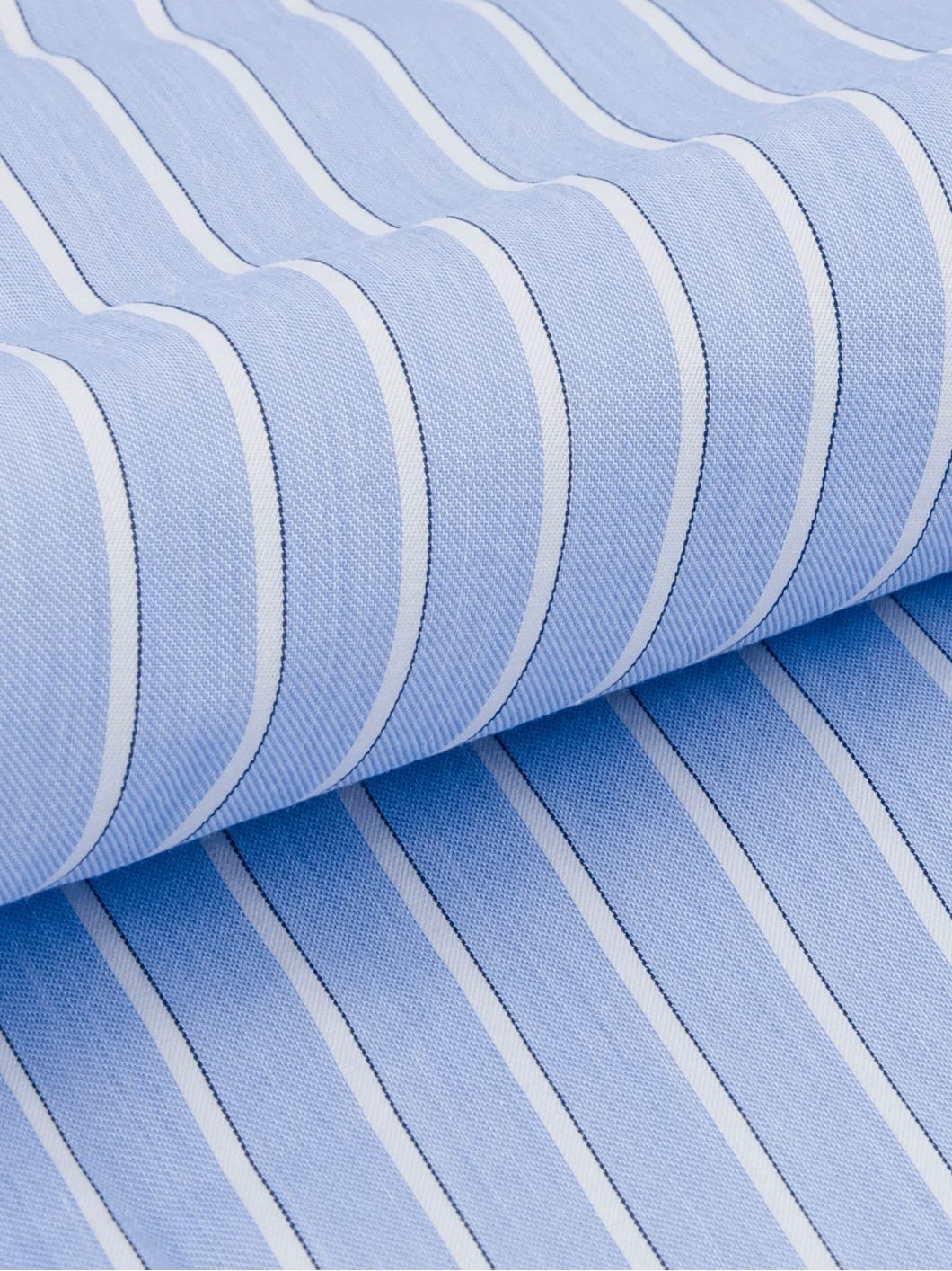 Chemisette à Rayures Greg Grande Taille Bleue et Blanche