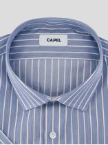 Chemisette à Rayures Greg Grande Taille Marine et Blanche