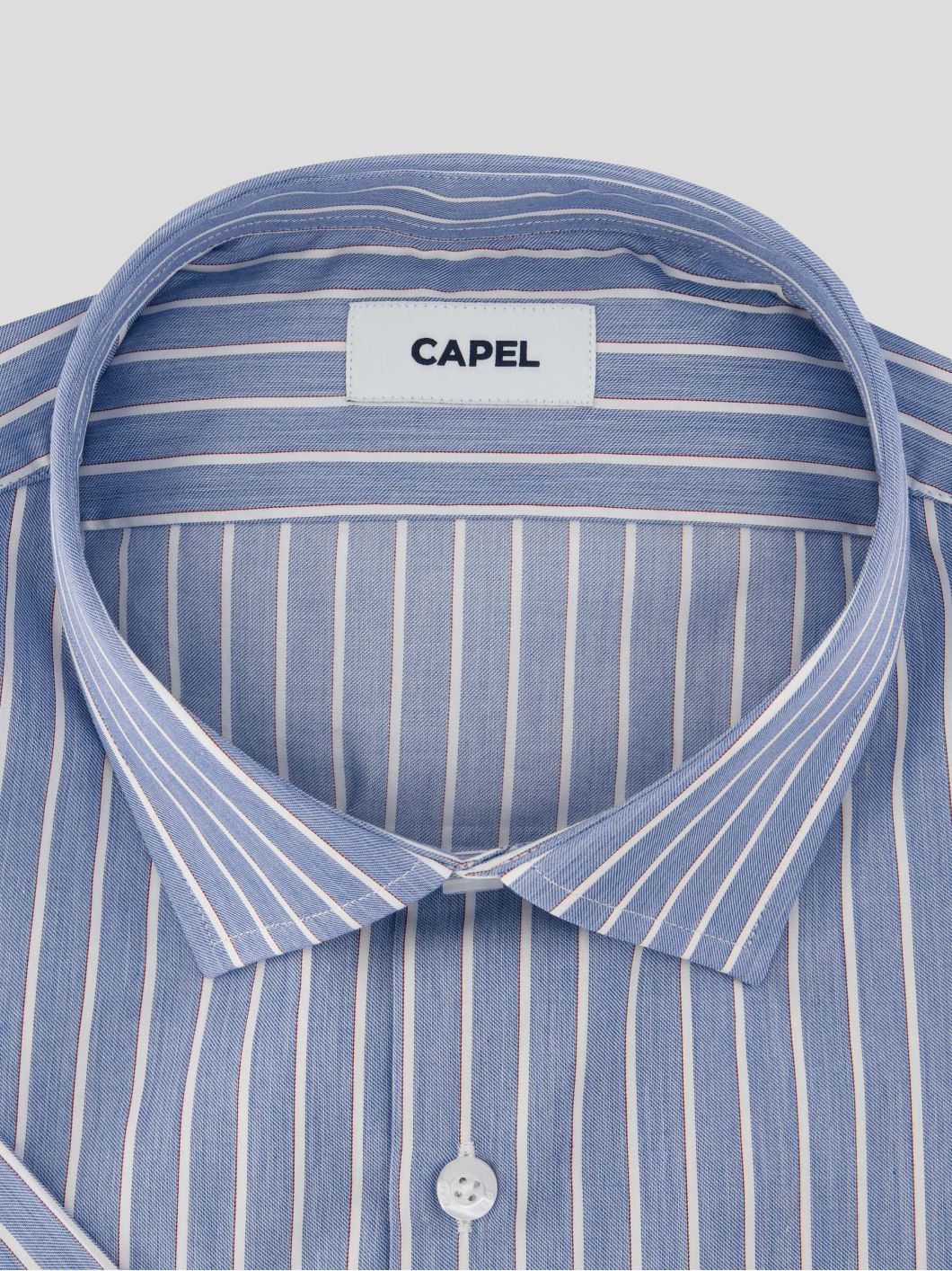 Chemisette à Rayures Greg Grande Taille Marine et Blanche