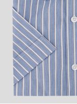 Chemisette à Rayures Greg Grande Taille Marine et Blanche